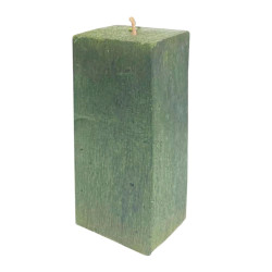 Свеча Art&Home Kub MUSJ6615-L столбик зеленый 15*6 см