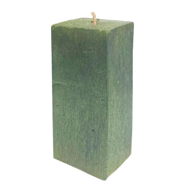 Свеча Art&Home Kub MUSJ6615-L столбик зеленый 15*6 см