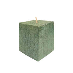 Свеча Art&Home Kub MUSJ6675-L столбик зеленый 7.5*6 см