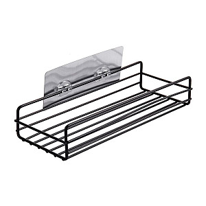 Полка для ванной Illu 240305-15A подвесная металл черная