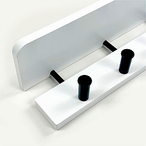 Вешалка HomeKo ATS-041 настенная 69*11*10 см 7 крючков черно-белая