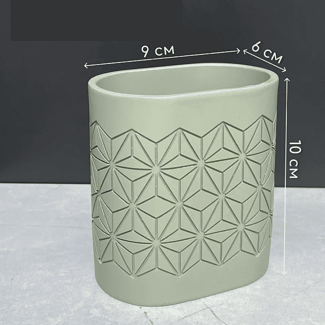 Стакан для ванной Illu YC411866 узор оливковый