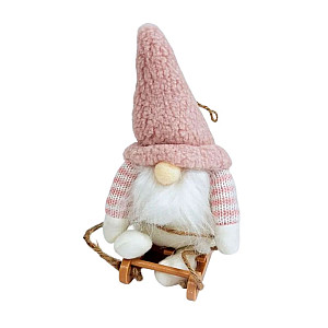 Фигура новогодняя Калядны час Mellow Gnome MU20221728-573 pink 20 см