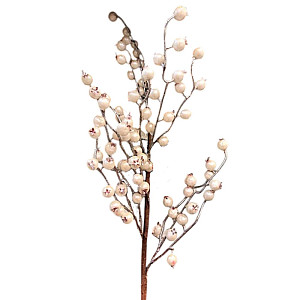 Ветка декоративная Калядны час Silver Berries MU13318 69 см