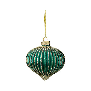 Игрушка елочная Калядны час Deep green O5225-294 8*8 см