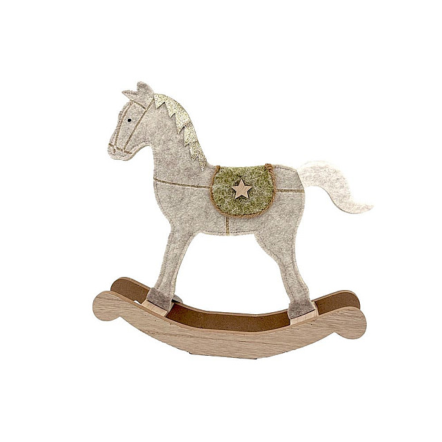 Сувенир новогодний Калядны час Felt Rocking Horse 245149-1 31.5 см