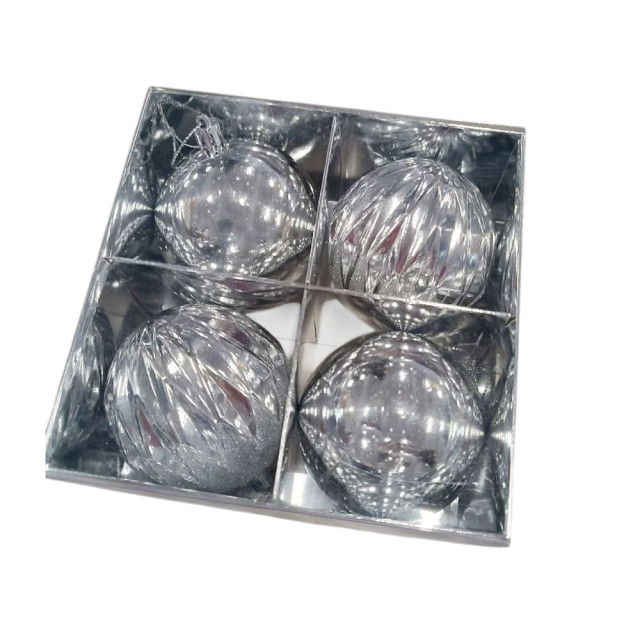 Набор шаров Калядны час Frosty Pattern O5318-655 8 см 4 шт