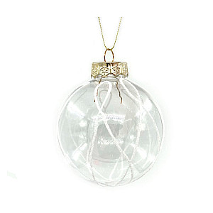 Шар Калядны час Frosty lines MY2024-39 8 см