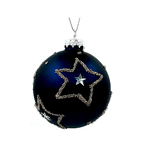 Шар Калядны час Midnight MX045 8 см