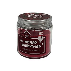 Свеча декоративная Калядны час Merry Christmas red MULSD6065-12R 6.5 см
