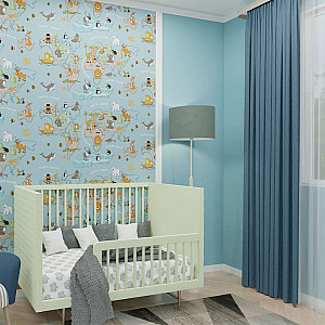 Обои BelVinil Континентыфон СБ54-ОК 81 1.06*10.05 м