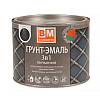 Грунт-эмаль BauMaster 3 в 1 по ржавчине черная Ral 9005 1.6 кг