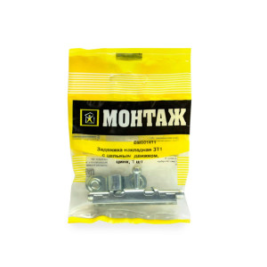 Задвижка Монтаж 01 BM001411 накладная с цельным движком цинк