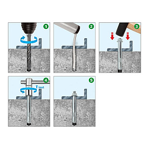 Анкерный болт с гайкой 10*97 мм ЕКТ B0011628