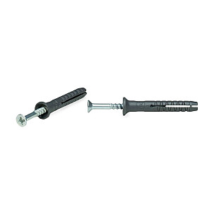 Дюбель быстрого монтажа ЕКТ B009138 6*40 мм с гвоздевым шурупом потай 10 шт