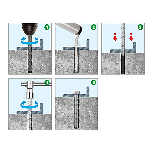 Анкер-шуруп 6.5*50 мм ЕКТ B009385 с шестигранной головкой