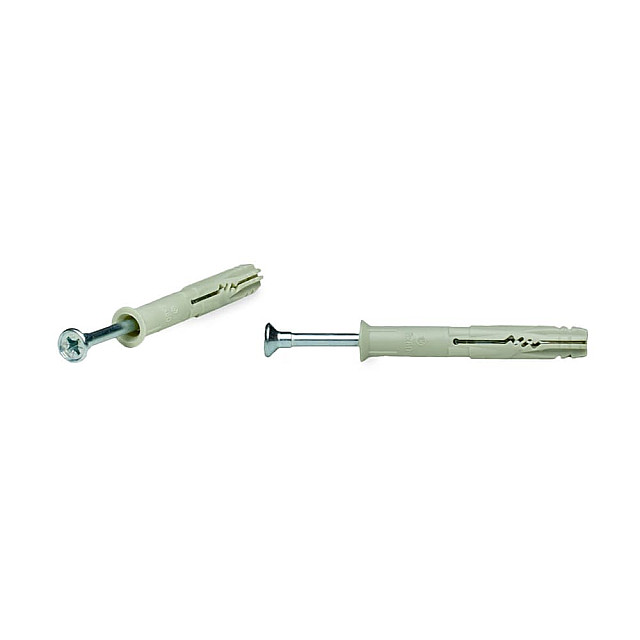 Дюбель быстрого монтажа ЕКТ BW000016 8*60 мм с гвоздевым шурупом потай нейлон 75 шт