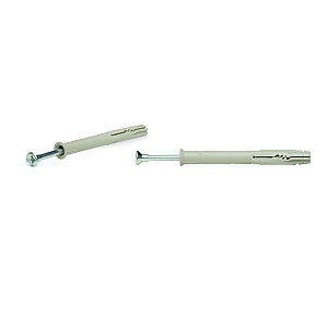 Дюбель быстрого монтажа ЕКТ BW000019 8*80 мм с гвоздевым шурупом потай нейлон 50 шт