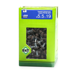 Саморез кровельный 5.5*19 мм ЕКТ BW000086 с резиновой прокладкой РТЗ RAL 8017 сверло 300 шт