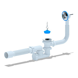 Сифон для ванны АНИ пласт Е255 трубный 1 1/2