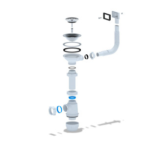 Сифон для мойки бутылочный Ани пласт А0145S 3 1/2