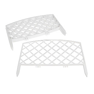 Забор декоративный Гарденпласт Romanika №1 белый