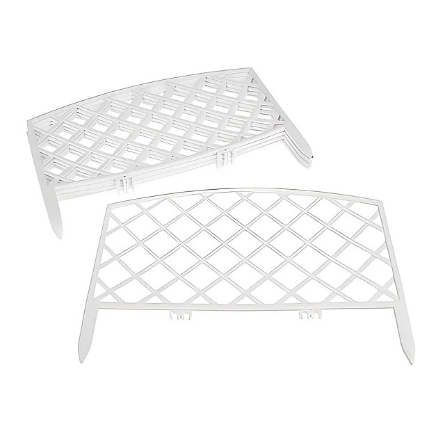 Забор декоративный Гарденпласт Romanika №1 белый