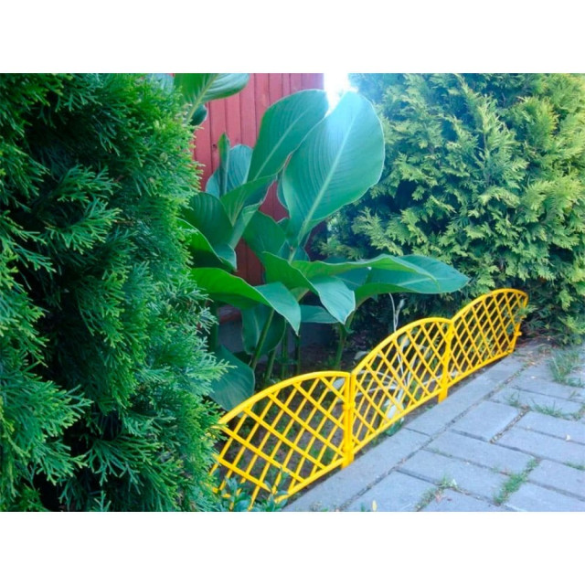 Забор декоративный Гарденпласт Romanika №1 желтый