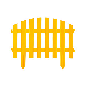 Забор декоративный Гарденпласт Renessans №2 желтый