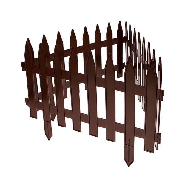 Забор декоративный Гарденпласт Gotika №3 шоколад