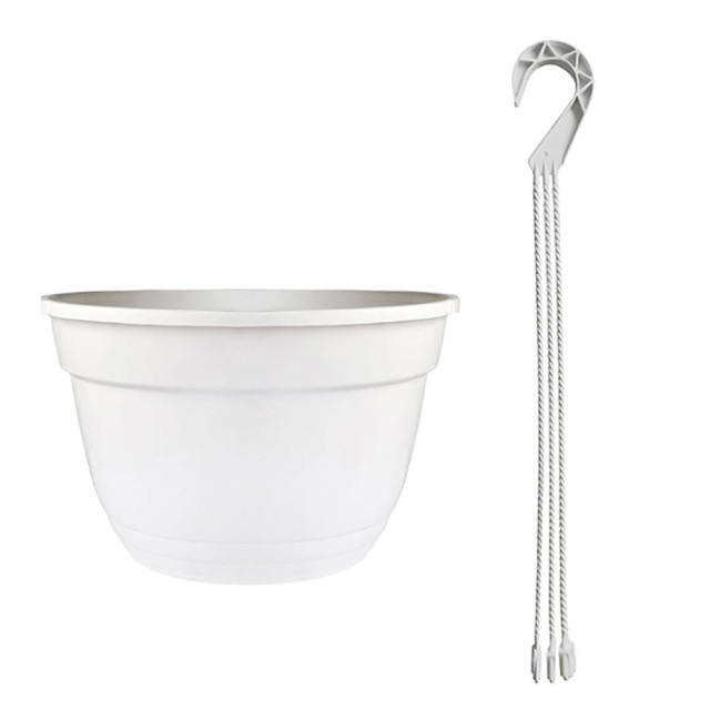 Горшок подвесной Петуния №2 белый 250*150 мм 5 л