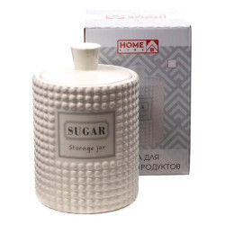 Банка для сыпучих продуктов Home Line Дижон Sugar HC1910060-6.25S керамическая 800 мл