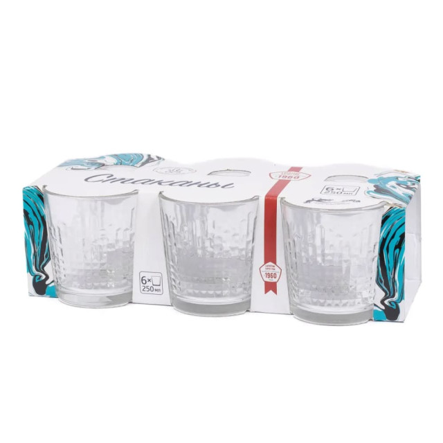 Набор стаканов ОСЗ  20с2197 Асимметрия 250 мл 6 шт