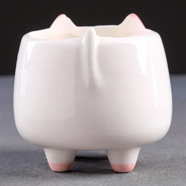 Кашпо для цветов керамическое Совенок 8*8*8 см