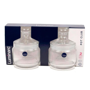 Набор банок для сыпучих продуктов Luminarc Club P5924 код 246946 стеклянных 500 мл 2 шт