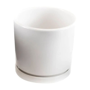 Горшок для цветов TX93006-2 керамический с подставкой 17*16 см