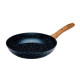 Сковорода Fresca Black Granite 704654 код 252206 алюминиевая с антипригарным мраморным покрытием 24*4.5 см