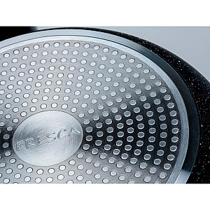 Сковорода Fresca Black Granite 704655 код 252213 алюминиевая с антипригарным мраморным покрытием 28*5 см