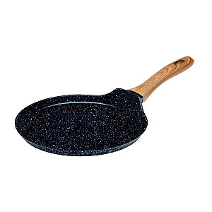 Сковорода для блинов Fresca Black Granite 704663 код 252268 алюминиевая с антипригарным мраморным покрытием 25*1.6 см