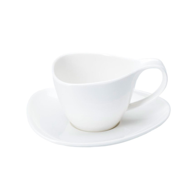 Чашка с блюдцем CHE7145 фарфоровые 250 мл