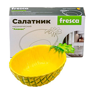 Салатник Fresca Ананас BB102164 код 280384 керамический 24*15*6.5 см