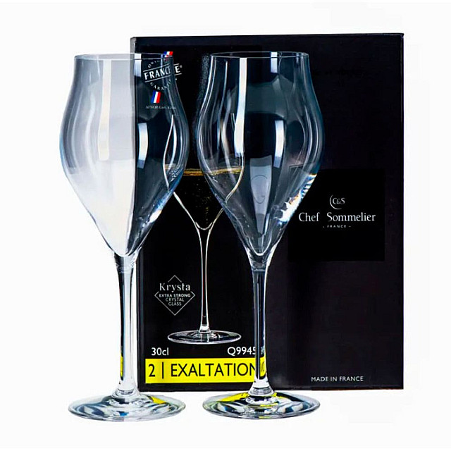 Набор бокалов для игристого вина Luminarc Exaltation Q9945 код 281510 стеклянных 300 мл 2 шт