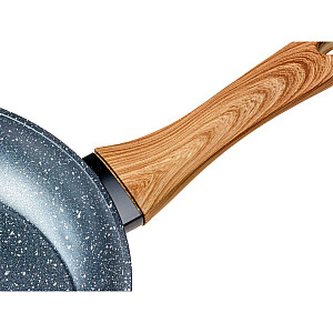 Сковорода Fresca Black Granite 704665 алюминиевая с антипригарным мраморным покрытием 26*4.5 см