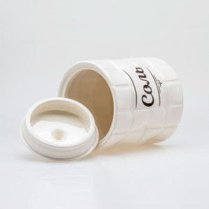 Банка для сыпучих продуктов Fresca Соль QC24B37Сл керамическая 850 мл