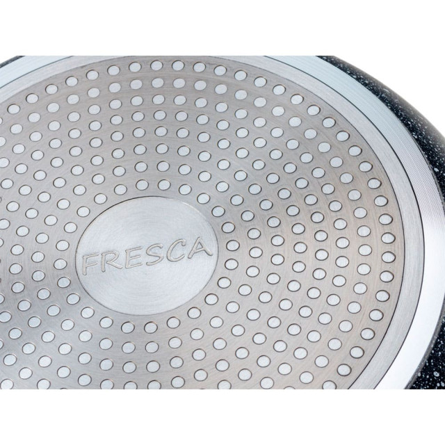 Сковорода Fresca Grey Marble 704666 алюминиевая с антипригарным мраморным покрытием 26*4.5 см