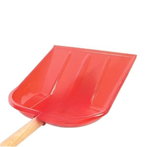 Лопата снеговая РусТрейд ЗИ-00735 Зима №4 пластмассовая с черенком  цветная 350*350 мм