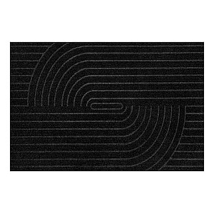 Коврик придверный Qingdao Graceline line mat T-008-black влаговпитывающий 40*60 см черный