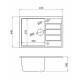 Мойка кухонная AV Engineering AVE615440SLA Mista серебро из искусственного камня 615*440 мм