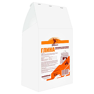 Глина каолиновая для печей и каминов Горыныч 5 кг