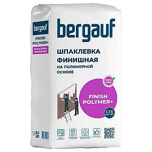 Шпатлевка Bergauf Finish Polymer+ финишная на полимерной основе 25 кг